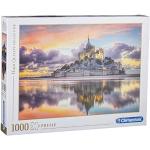 Puzzle classici a tema Mont Saint Michel da 1000 pezzi Clementoni 