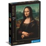 Clementoni- Leonardo-Gioconda Louvre Museum Collection Puzzle, Colore Bianco, 1000 Pezzi, 31413