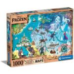 Clementoni - Puzzle Mappe della storia: Frozen - 1000 Pezzi