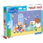 Clementoni - Puzzle Peppa Pig 104 maxi - 100 Pezzi