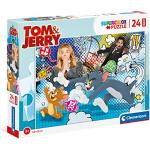 Clementoni Tom and Jerry Supercolor Jerry-24 maxi pezzi-Made in Italy, puzzle bambini 3 anni+, Multicolore, 24212