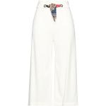 Pantaloni bianchi S in viscosa tinta unita a vita alta per Donna CLIPS 