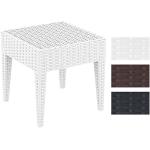 Tavolini grigio scuro in polyrattan 