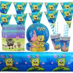 Piatti decorati di carta 52 pezzi Spongebob 