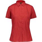 Camicie stretch scontate rosse traspiranti mezza manica per Donna CMP 