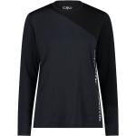 Magliette & T-shirt scontate color block nere XL con manica lunga per Donna CMP 