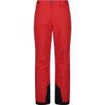 Pantaloni scontati rossi 3 XL taglie comode in twill da sci per Uomo CMP 