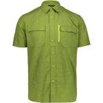 Camicie scontate verdi S di pile per la primavera mezza manica con manica corta per Uomo CMP 