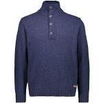 Pullover blu navy di lana oeko-tex sostenibili per Uomo CMP 