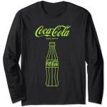 Coca-Cola Classic Glass Bottle Of Coke Neon Big Chest Poster Maglia a Manica