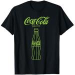 Coca-Cola Classic Glass Bottle Of Coke Neon Big Chest Poster Maglietta