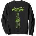 Coca-Cola Classic Glass Bottle Of Coke Neon Big Chest Poster Felpa