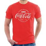 Coca Cola Retro Logo White Text Men's T-Shirt