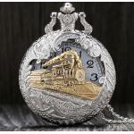 Ciondoli orologio vintage al quarzo grigi in alluminio impermeabili rotondi per Donna numeri romani 