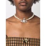Collane bianche in ottone di perle Vivienne Westwood 