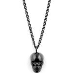 Collane eleganti nere in acciaio inox per Uomo Lucleon 