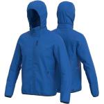 Giacche blu XL in poliestere antivento con cappuccio per Uomo Colmar 