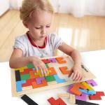 Rompicapi di legno per bambini per età 2-3 anni Tetris 