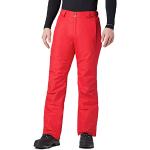 Pantaloni scontati rossi S impermeabili traspiranti da sci per Uomo Columbia Bugaboo 