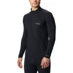 Magliette & T-shirt stretch scontate nere XL in poliestere traspiranti per l'inverno per Uomo Columbia 