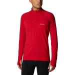 Magliette & T-shirt stretch scontate rosse XL in poliestere traspiranti per l'inverno per Uomo Columbia 