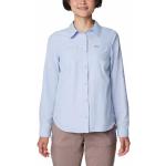 Magliette & T-shirt blu M traspiranti con manica lunga per Donna Columbia Silver Ridge 