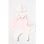 Bavaglini casual rosa 1 mese di cotone ricamati per neonato Fendi Kids di Giglio.com 