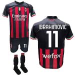 Maglie Milan rosse XL in poliestere Zlatan Ibrahimovic 