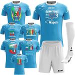 Completi multicolore Taglia unica taglie comode in poliestere da calcio per Uomo SSC Napoli 