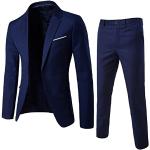 Tailleur elegante blu navy 5 XL per matrimonio con pantalone 
