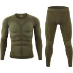 Pantaloni verde militare 3 XL taglie comode di nylon traspiranti da sci per Uomo 