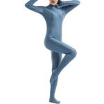 Completo Originale Costume Intero Tuta per Travestimento Jumpsuit Fancy Dress Costume Blu Grigio M