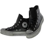 Sneakers larghezza E casual nere numero 39,5 di pelle platform per Donna Converse Limited edition 