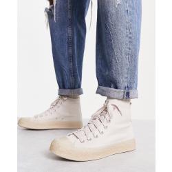Converse - Chuck Taylor All Star CX Hi - Sneakers beige con stampa effetto corteccia-Bianco