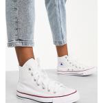 Converse - Chuck Taylor All Star - Sneakers unisex alte bianche a pianta larga-Bianco