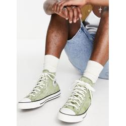 Converse - Chuck Taylor All Star Hi - Sneakers in tela kaki slavato-Verde
