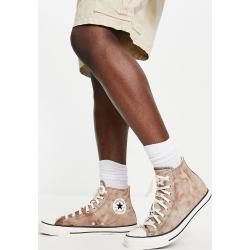 Converse - Chuck Taylor All Star Hi - Sneakers in tela marrone slavato