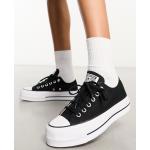 Converse - Chuck Taylor Lift Ox Lift - Sneakers nere con suola platform-Nero