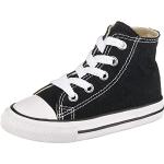 Sneakers alte larghezza B casual nere numero 25 per bambini Converse 