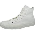 Sneakers alte larghezza E casual bianche numero 46,5 in pelle liscia per Donna Converse 