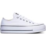 Sneakers larghezza E bianche numero 41 di gomma platform per Donna Converse Ctas 