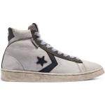 Sneakers stringate larghezza E grigie numero 41 per Donna Converse Pro Leather 