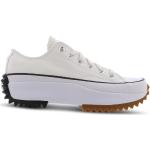 Sneakers larghezza E militari bianche numero 37,5 di tela mimetiche con stringhe platform per Donna Converse Run Star Hike 