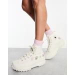Converse - Run Star Hike - Sneakers bianche con frutta e fiori ricamati-Bianco