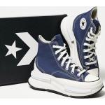 Sneakers alte scontate blu navy numero 35,5 di cotone per Donna Converse 