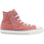 Sneakers rosa numero 35,5 in tessuto tinta unita con cerniera con cerniera per Donna Converse 
