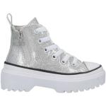 Sneakers stringate bicolore numero 33,5 di gomma con glitter con stringhe per bambini Converse 