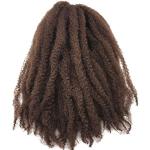 Coolbers 18 inch Afro Kinky Curly Hair Crochet Braids Synthetic Marley Bob Hair Crochet Twist Marley Hair (5 packs, 30)