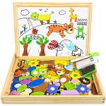 Puzzle magnetici scontati di legno a tema animali per bambini per età 2-3 anni 