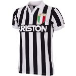 Magliette & T-shirt retrò nere XL di cotone traspiranti mezza manica con manica corta per Uomo Copa Juventus 